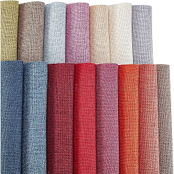 綿亜麻生地  ソファカバー  服飾材料  ミックスカラー  29~30x19~20x0.07cm  15色  1pc /カラー  15個/セット&nbsp;DIY-BC0001-46