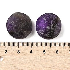 天然石アメジストカボション  フラットラウンド  20x8~12.5mm&nbsp;G-K338-39D-01
