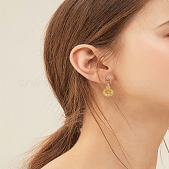 8個4スタイル真鍮チャーム  丸カン付き  カドミウムフリー＆鉛フリー  花  18KGP本金メッキ  11~12x8.5~10x2mm  穴：3mm  2個/スタイル&nbsp;KK-LP0004-12G