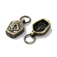 チベットスタイルの真鍮ペンダント  カドミウムフリー＆鉛フリー  雲  アンティークブロンズ  12x8x3mm  穴：4mm&nbsp;KK-M284-43AB
