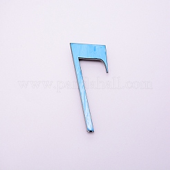 プラスチックとPVCの番号記号ラベル  ブラック  NUM。7  7：75x46x8mm&nbsp;KY-WH0023-B07-03