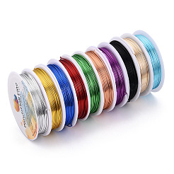 丸型陽極酸化アルミニウム線  ミックスカラー  20ゲージ  0.8mm  5 m /ロール  10のロール/グループ&nbsp;AW-PH0001-03