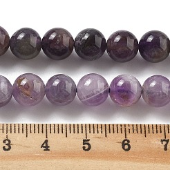 天然石アメジストビーズ連売り  ラウンド  8~8.5x8~8.8mm  穴：1.2mm  約46~48個/連  14.96~5.35''（38~39センチメートル）&nbsp;G-G779-8MM-05A