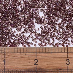 MIYUKIデリカビーズ  シリンダー  日本製シードビーズ  11/0  （db1242)トランスペアレントダーククランベリーab  1.3x1.6mm  穴：0.8mm  約2000PCS /ボトル  10 G /ボトル&nbsp;SEED-JP0008-DB1242
