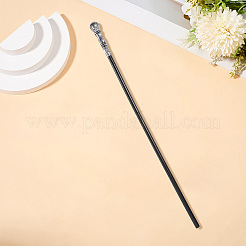 PEプラスチックホームデコレーション  衣装小道具用コスプレアクセサリー  蛇の頭の笏  銀  1100x45mm&nbsp;AJEW-WH20054-055B-03