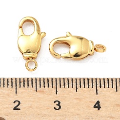 真鍮カニカン  長持ちメッキ  鉛フリー＆カドミウムフリー  ラックめっき  24KGP本金メッキ  14x7x3mm  穴：1.8mm&nbsp;KK-H532-17D-G