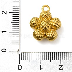 イオンプレーティング（IP）304ステンレスペンダント  花のチャーム  18KGP本金メッキ  18x16x7mm  穴：2mm&nbsp;STAS-M070-13G