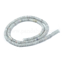 天然の天青石/セレスティンビーズ連売り  ヒシビーズ  フラットラウンド/ディスク  4x2mm  穴：0.8mm  約150~165個/連  15.35~15.74インチ（39~40cm）&nbsp;G-Z006-C36