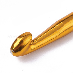 アルミかぎ針編みのフック  オレンジ  150x11x10mm  ピン：10mm&nbsp;X-TOOL-T006-35