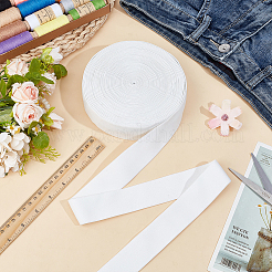 1ロールポリエステルリボン  洋服アクセサリー用  厚紙ディスプレイカード1枚  ホワイト  1-3/8インチ（35mm）  約10.00ヤード（9.14m）/セット&nbsp;OCOR-PH0007-96