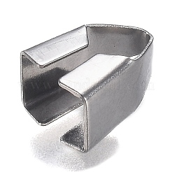 変色しにくい304ステンレススチールのスナップオンベイル  ステンレス鋼色  12x7x7mm  穴：7x5.5mm&nbsp;STAS-I166-31P