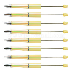 プラスチック製のビーズのペン  ボールペン  DIYの個性的ペン用  ライトカーキ  150x11.5mm&nbsp;DIY-BT0001-60F