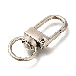合金回転式ナスカン  プラチナ  33x12x5.5mm  穴：9x6.5mm&nbsp;FIND-H006-03P