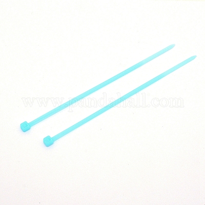 プラスチックケーブルタイ  タイラップ  ジップタイ  シアン  100x4.5x3.5mm  100個/袋&nbsp;KY-CJC0004-01F-1