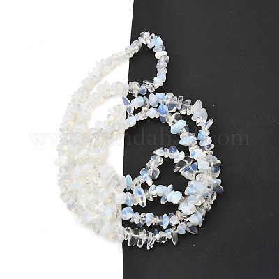 オパールビーズ連売り  チップ  5~8mm  穴：1mm  約80~81 CM&nbsp;G-P332-11-1