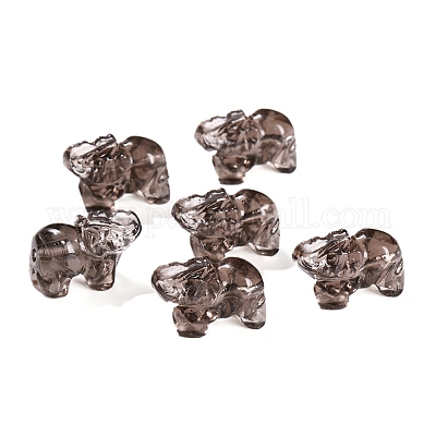 天然氷黒曜石彫刻象ビーズ 18x14mmの通販 - PandaHall（パンダホール）