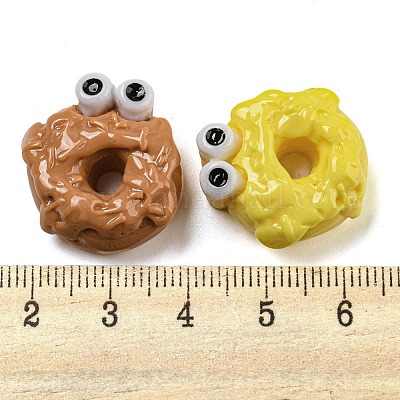 ドーナツ パン ニンジン 不透明樹脂 デコデン カボション 面白い目の