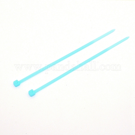 プラスチックケーブルタイ  タイラップ  ジップタイ  シアン  100x4.5x3.5mm  100個/袋&nbsp;KY-CJC0004-01F-1