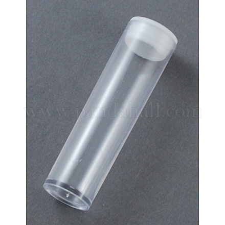 プラスチックビーズ収納ケース  ボトル  透明  5.5x1.5cm  容量：2ml（0.06液量オンス）&nbsp;CON-S007-02-1