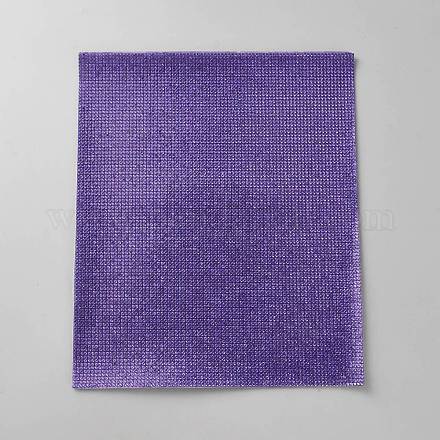 ラインストーンステッカー  長方形  タンザナイト  240x200x1.7mm&nbsp;DIY-WH20048-003L-1