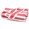 Polyester Stripe Towel, Rectangle, Pink, 1400x700x1mm