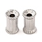 Brass Beads, Cadmium Free & Nickel Free & Lead Free, Column, Platinum, 9x5.5mm, Hole: 2mm