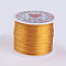 Flat Elastic Crystal String, Elastic Beading Thread, for Stretch Bracelet Making, Goldenrod, 0.5mm, about 49.21 yards(45m)/roll