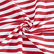 縞模様の綿織物  長方形  レッド  1000x1600x0.2mm&nbsp;DIY-PH0037-96D-6