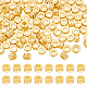 真鍮ビーズ150個  コラム  ゴールドカラー  3x1.5mm  穴：1.5mm&nbsp;KK-BC0013-53A-1