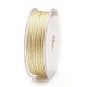 ポリエステルメタリック糸  小麦  1mm  約32.8ヤード（30m）/ロール&nbsp;OCOR-G006-02-1.0mm-33-2