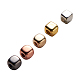 CCBプラスチックビーズ  キューブ  ミックスカラー  4x4x4mm  穴：1.6mm&nbsp;CCB-CJ0001-01-3