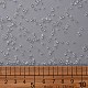 ガラスシードビーズ  トランスペアレント  ラウンド  ホワイト  12/0  2mm  穴：1mm  約30000ビーズ/ポンド&nbsp;SEED-A004-2mm-1-3