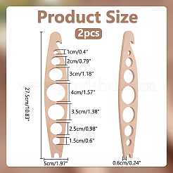 木製の園芸用具  ナバホホワイト  27.5x5x0.6cm&nbsp;TOOL-WH0053-78B