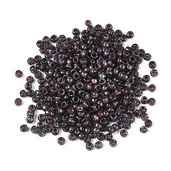 ピカソシリンダーガラスシードビーズ  ココナッツブラウン  2~2.5x1.5~2mm  穴：1mm  約3030個/50g&nbsp;SEED-N011-01C