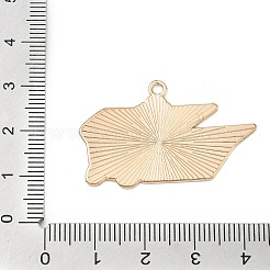 スポーツ合金エナメルペンダント  ゴールドカラー  スピードスポーツ  23.5x36.5x1mm  穴：1.8mm&nbsp;LS-ENAM-I074-01G-15
