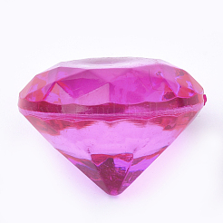 透明なアクリルビーズ  穴なし/ドリルなし  多面カット  ダイヤモンド  ミックスカラー  24x17.5mm  約115個/500g&nbsp;TACR-S149-08