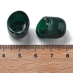 ツートンアクリルビーズ  模造宝石ビーズ  コラム  ダークスレートグレー  14x18mm  ホール：5ミリと9.5ミリ。&nbsp;OACR-S042-06G