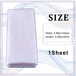 レーザーポリエステルメッシュ生地  ステージショーの衣装装飾用  ホワイト  152x0.01cm  3m /枚&nbsp;DIY-WH0304-692B