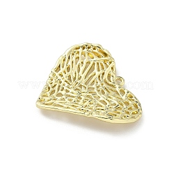 合金ペンダント  ラックめっき  ゴールドカラー  ハート  27x28.5x3mm  穴：1.4mm&nbsp;FIND-Z089-05G-01