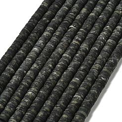 天然カンババジャスパービーズ連売り  艶消し  ディスクビーズ  ヒシビーズ  6.5x1.5mm  穴：0.8mm  約248~253個/連  15~15.31インチ（38.1~38.9cm）&nbsp;G-P575-B13-6x1mm