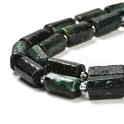 天然フクサイトビーズ連売り  シードビーズで  ファセット列  9~11x6~7.5x6~7.5mm  穴：1.2mm  約30個/連  15.16~15.55インチ（38.5~39.5cm）&nbsp;G-G068-A37-01