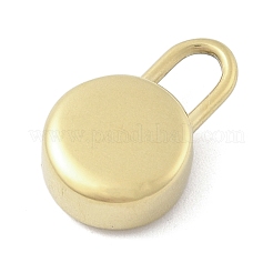 316サージカルステンレスペンダント  18KGP本金メッキ  フラットラウンド  16x10.5x5mm  穴：4.5x3.5mm&nbsp;STAS-S159-02D-G