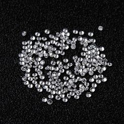 キュービックジルコニアカボション  グレードA  多面カット  ダイヤモンド  透明  1mm&nbsp;ZIRC-M002-1mm-007