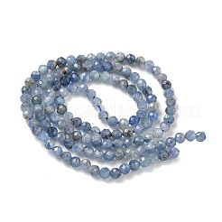 天然石カヤナイトビーズ連売り  多面カットラウンド  3mm  穴：0.5~0.6mm  約121~132個/連  14.57''~15.35''（37~39センチメートル）&nbsp;G-Z104-B01-3mm-A