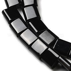 天然ブラックオニキス(染色&加熱)ビーズ連売り  2穴  長方形  5.5~6x5x2.5mm  穴：0.9mm  約69~70個/連  15.12~15.2インチ（38.4~38.6cm）&nbsp;G-F762-A16-01