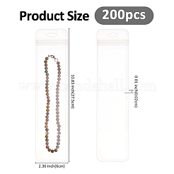 透明なプラスチック製再封可能袋 50個  長方形  透明  27.5x6x0.02cm&nbsp;OPP-WH0001-05