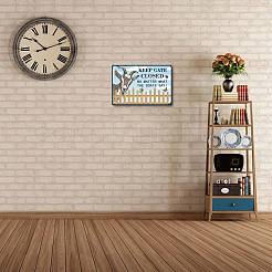 単語ヴィンテージ金属鉄サインポスターと長方形  家の壁の装飾のため  200x300x2.2mm&nbsp;AJEW-WH0157-262