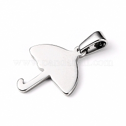 変色しにくい304ステンレススチールペンダント  傘  ステンレス鋼色  18x15x1.5mm  穴：6x2.5mm&nbsp;STAS-I127-027P