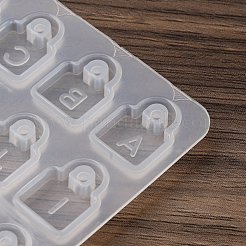 DIYペンダントシリコンモールド  レジン型  ロック  123x128x4mm  穴：2mm&nbsp;SIMO-P013-01A
