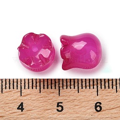 染め加工天然石瑪瑙ビーズ  スズラン  10x9.5mm  穴：1.2mm&nbsp;G-G109-01A